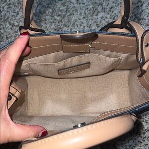 True Religion Beige Satchel Bag